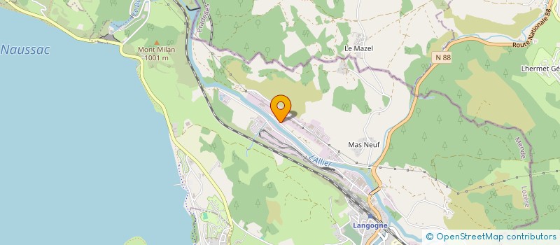 localisation de l'entreprise LA PAILLOTE  LANGOGNE