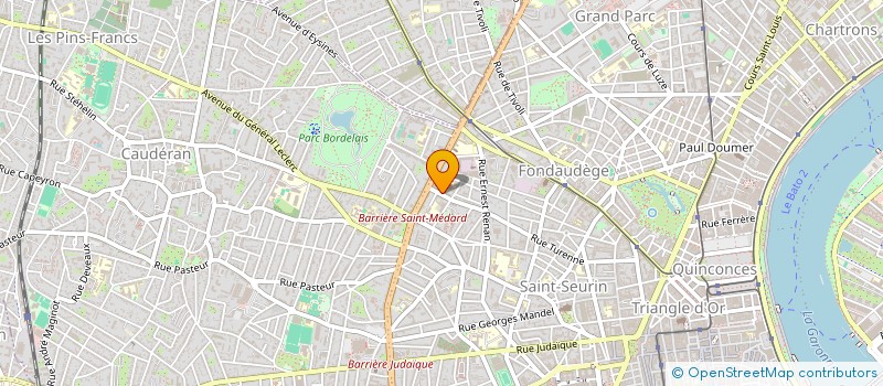 localisation de l'entreprise LA PAILLOTE A PAILLETTES  BORDEAUX