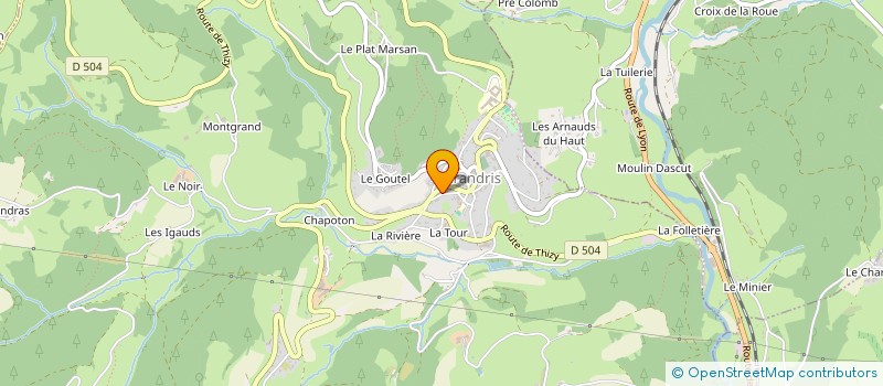 localisation de l'entreprise LA PAILLOTE CAFE  GRANDRIS