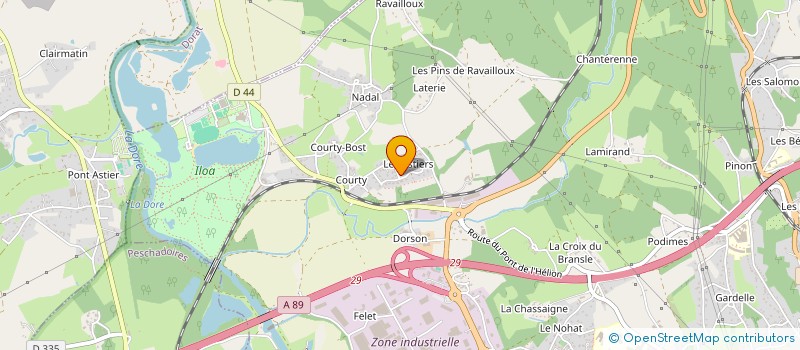 localisation de l'entreprise LA PAILLOTE DE LELI  THIERS