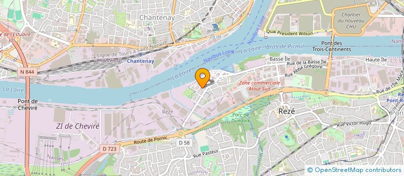 localisation de l'entreprise LA PAILLOTE DU PORTEAU à REZE