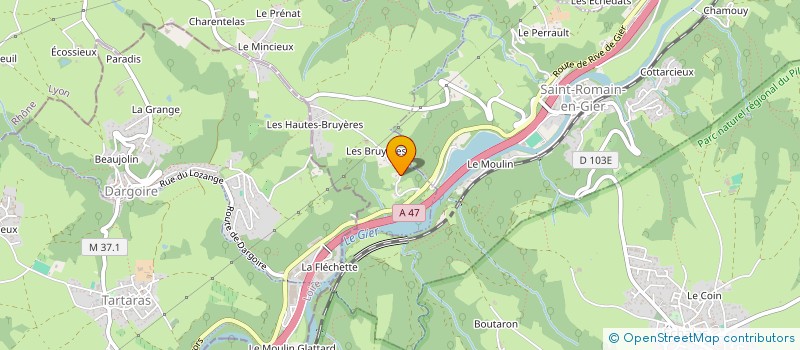 localisation de l'entreprise LA PAILLOTIERE  BEAUVALLON