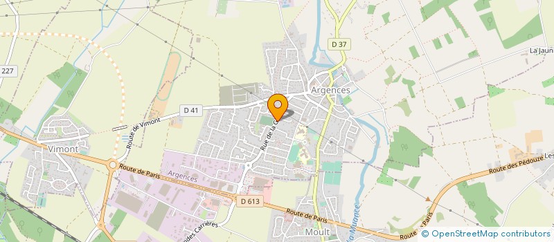 localisation de l'entreprise LA PAILLOTINE à ARGENCES