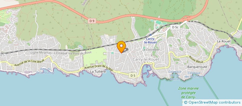 localisation de l'entreprise LA PAILLOTTE  CARRY-LE-ROUET