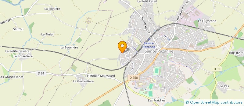 localisation de l'entreprise LA PAIRE D'AS  SAINTE-PAZANNE