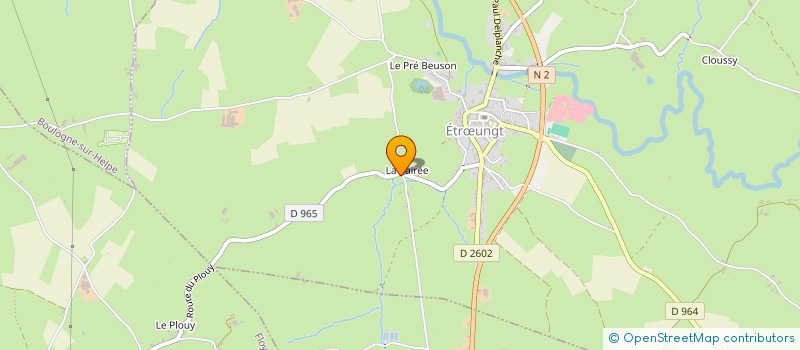 localisation de l'entreprise LA PAIREE  ETRUNGT