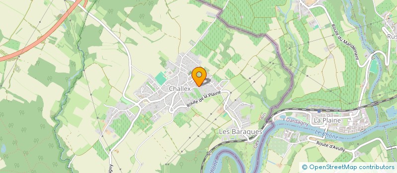 localisation de l'entreprise LA PAISIBLE  CHALLEX