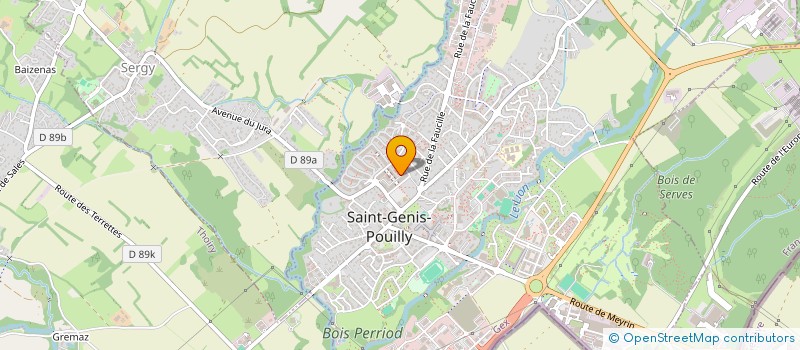 localisation de l'entreprise LA PAISIBLE à SAINT-GENIS-POUILLY
