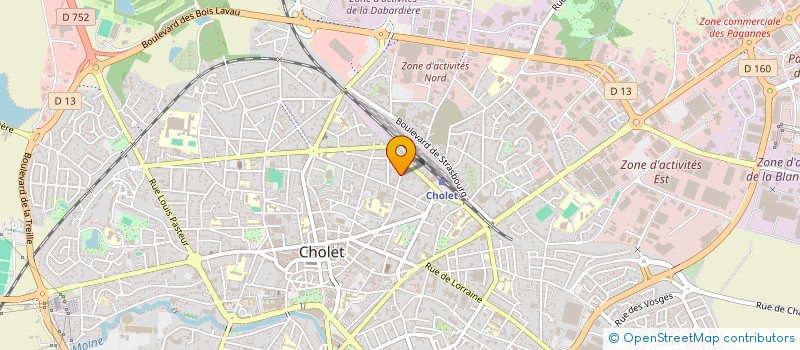 localisation de l'entreprise LA PAIX 2APL à CHOLET