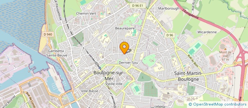 localisation de l'entreprise LA PAIX  BOULOGNE-SUR-MER