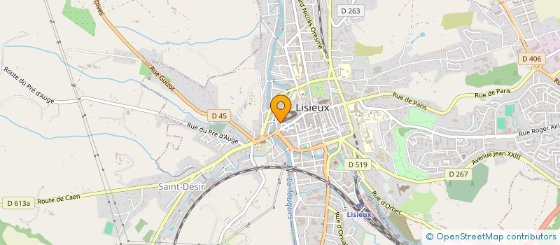 localisation de l'entreprise LA PAIX à LISIEUX