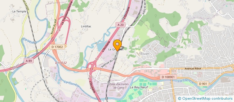 localisation de l'entreprise LA PAIX  USSAC