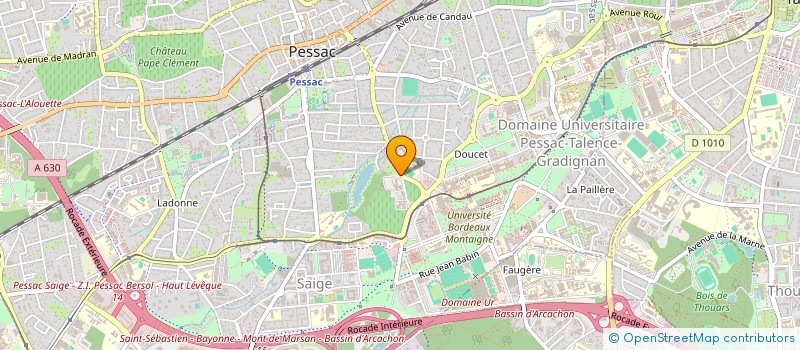 localisation de l'entreprise LA PAIX à PESSAC