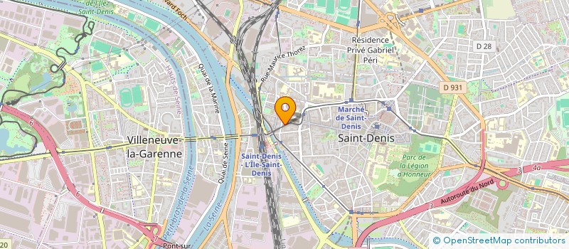 localisation de l'entreprise LA PAIX à SAINT-DENIS