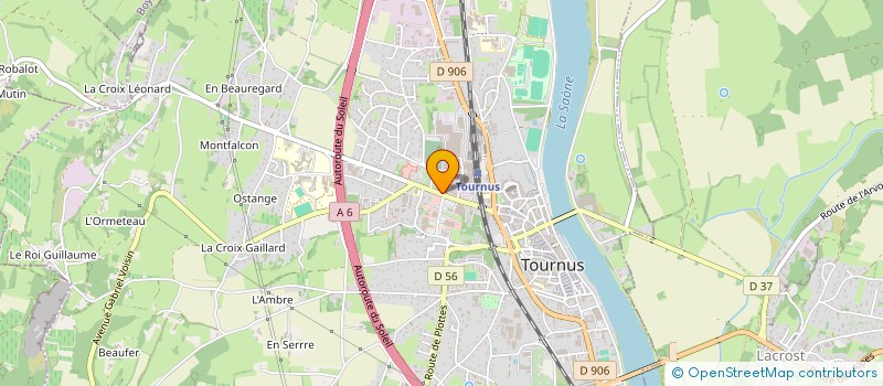 localisation de l'entreprise LA PAIX à TOURNUS