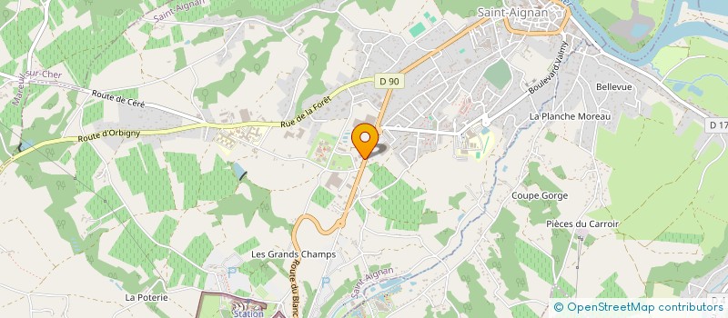 localisation de l'entreprise LA PAIX  SAINT-AIGNAN