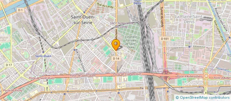 localisation de l'entreprise LA PAIX ALIMENTAIRE à SAINT-OUEN-SUR-SEINE