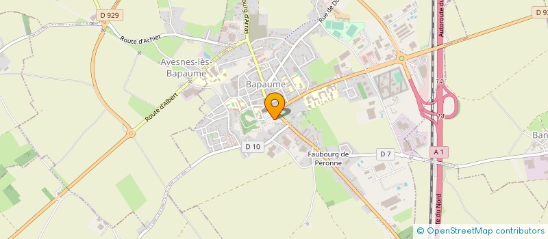 localisation de l'entreprise LA PAIX BAPAUME  BAPAUME