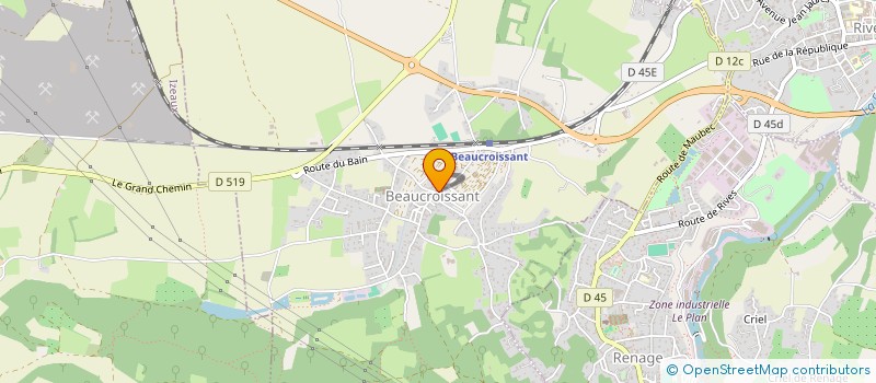 localisation de l'entreprise LA PAIX CHAMBRES D'HOTES  BEAUCROISSANT