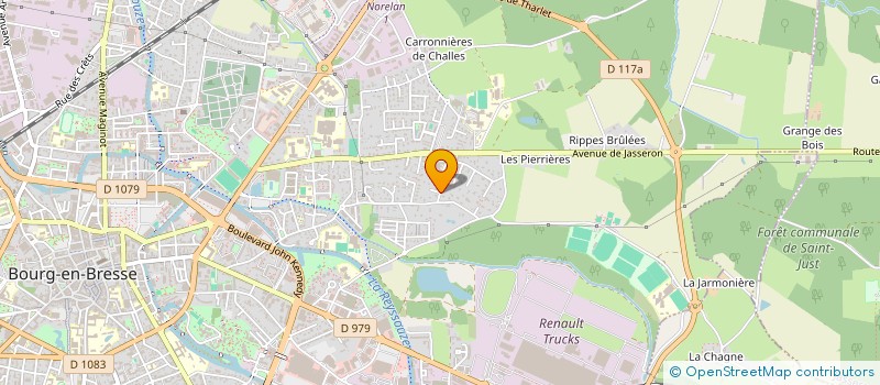 localisation de l'entreprise LA PAIX DES DAMES à BOURG-EN-BRESSE