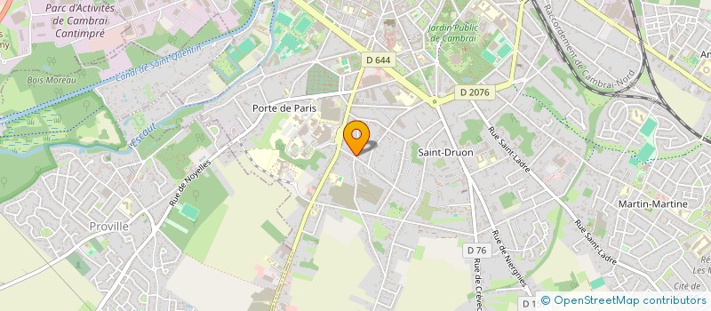 localisation de l'entreprise LA PAIX DU COEUR A.D.A. à CAMBRAI