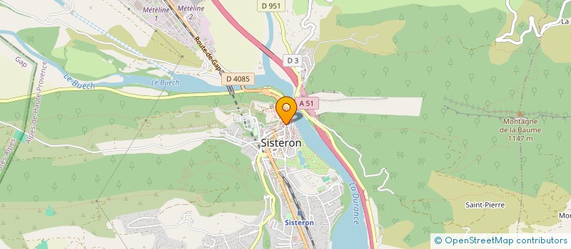 localisation de l'entreprise LA PAIX RHO à SISTERON