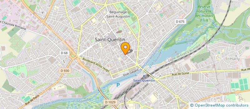 localisation de l'entreprise LA PALACE à SAINT-QUENTIN