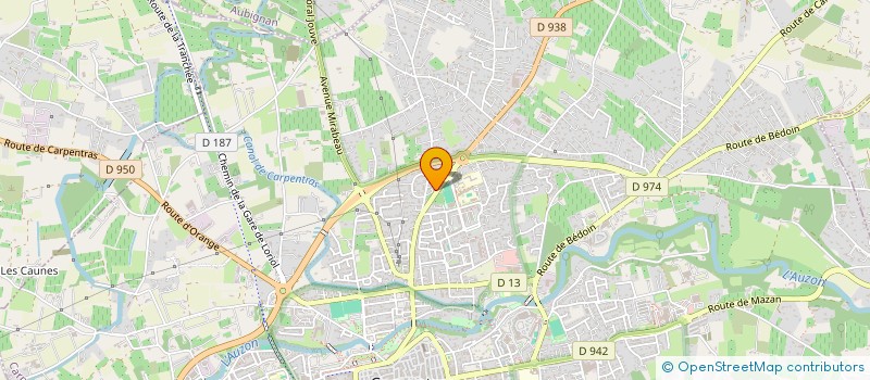 localisation de l'entreprise LA PALAMIDE  CARPENTRAS