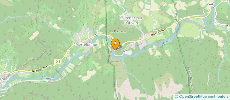 localisation de l'entreprise LA PALANCA  LA PENNE-SUR-L'OUVEZE