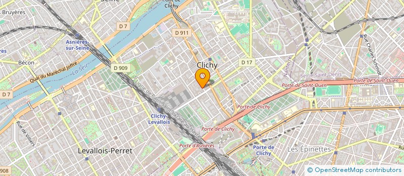 localisation de l'entreprise LA PALANCHE à CLICHY