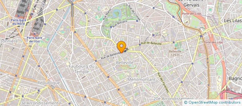 localisation de l'entreprise LA PALANGRE à PARIS