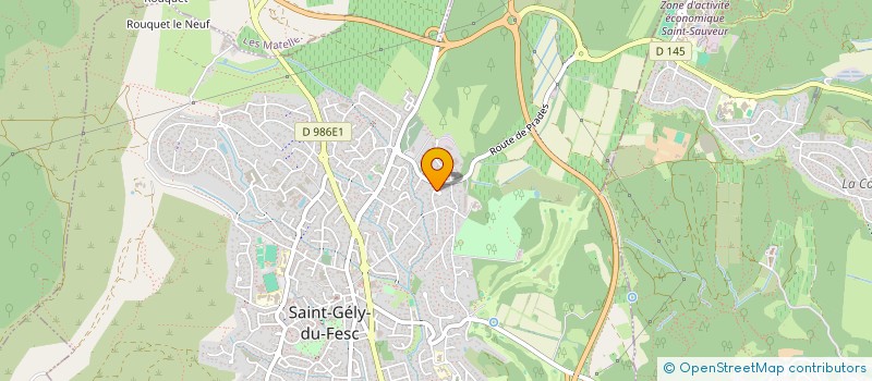 localisation de l'entreprise LA PALATINE  SAINT-GELY-DU-FESC