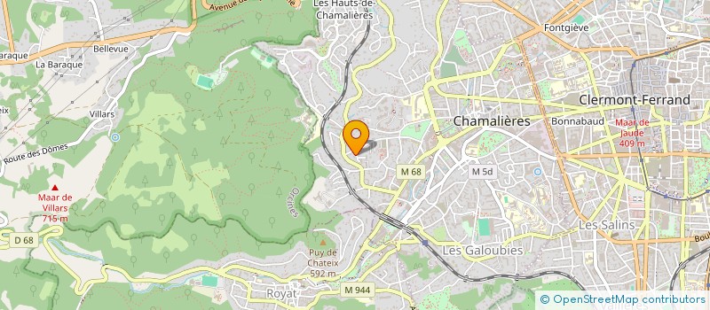 localisation de l'entreprise LA PALATINE  CHAMALIERES