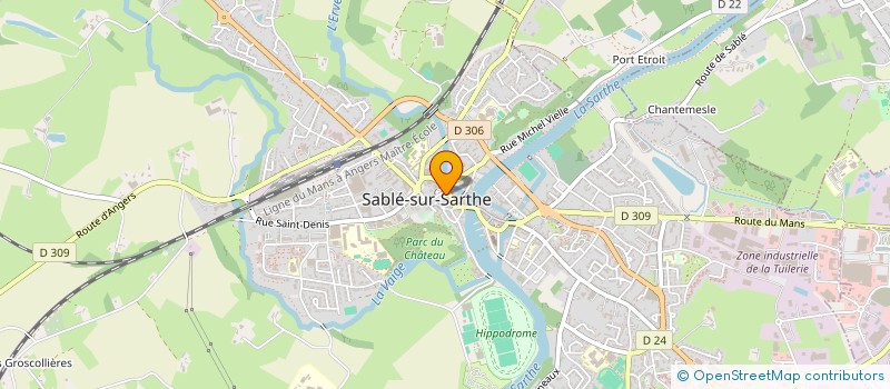 localisation de l'entreprise LA PALERME  SABLE-SUR-SARTHE