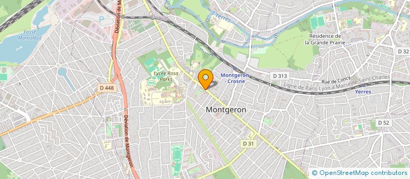 localisation de l'entreprise LA PALESTRE à MONTGERON