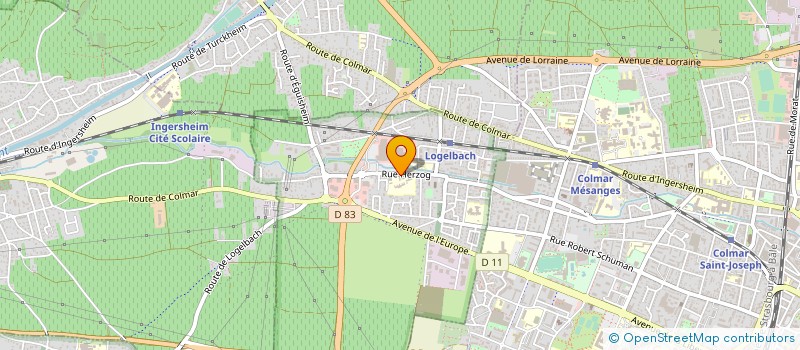 localisation de l'entreprise LA PALETTE à WETTOLSHEIM