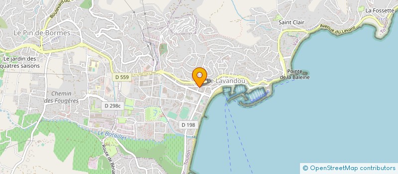 localisation de l'entreprise LA PALETTE à LE LAVANDOU