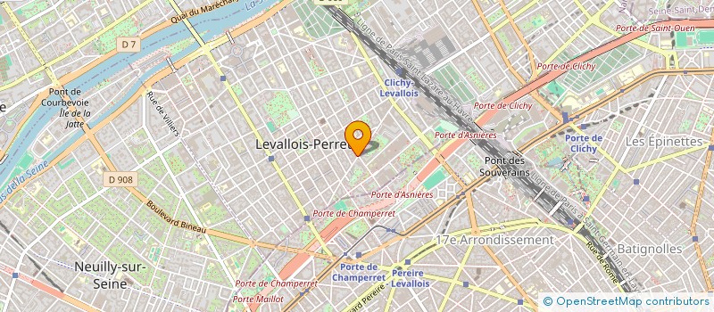 localisation de l'entreprise LA PALETTE à LEVALLOIS-PERRET
