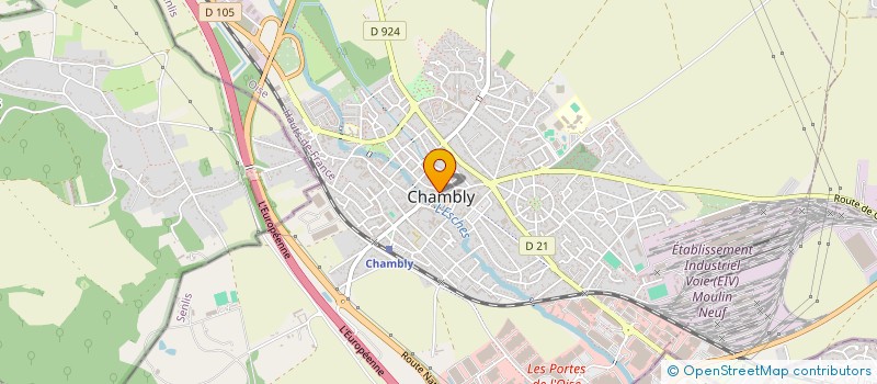 localisation de l'entreprise LA PALETTE à CHAMBLY