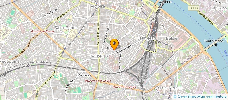 localisation de l'entreprise LA PALETTE  BORDEAUX