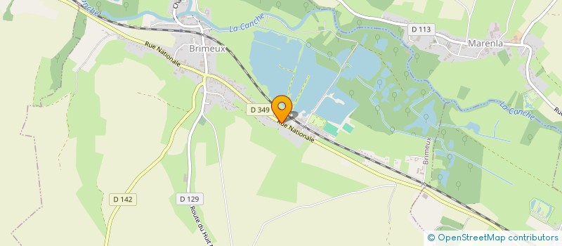 localisation de l'entreprise LA PALETTE D'ARSENVILLE  BEAUMERIE-SAINT-MARTIN