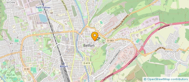 localisation de l'entreprise LA PALETTE DE BACCHUS à BELFORT