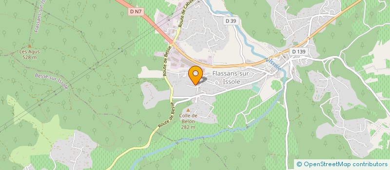 localisation de l'entreprise LA PALETTE DE L'ISSOLE  FLASSANS-SUR-ISSOLE