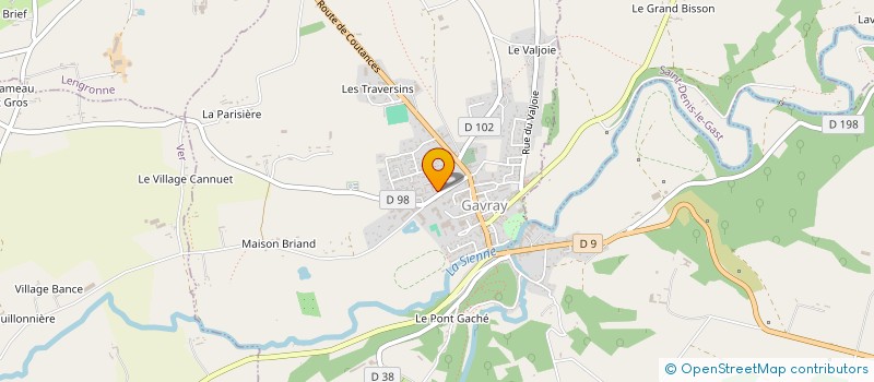 localisation de l'entreprise LA PALETTE DE LA MANCHE à GAVRAY-SUR-SIENNE