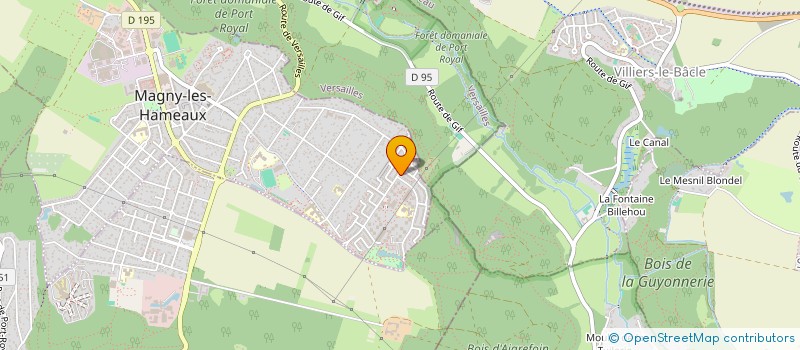 localisation de l'entreprise LA PALETTE DES ARTS  MAGNY-LES-HAMEAUX