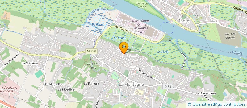 localisation de l'entreprise LA PALETTE DES ARTS à LA MONTAGNE