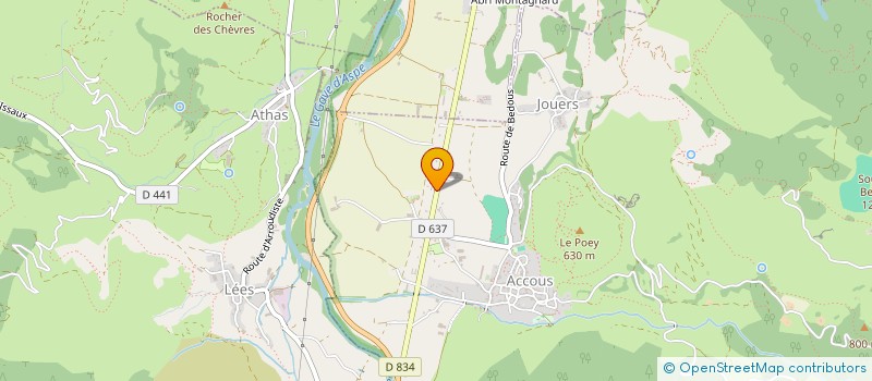 localisation de l'entreprise LA PALETTE DU BERGER à ACCOUS