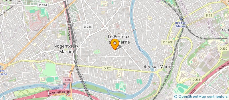localisation de l'entreprise LA PALETTE DU VAL DE MARNE à LE PERREUX-SUR-MARNE