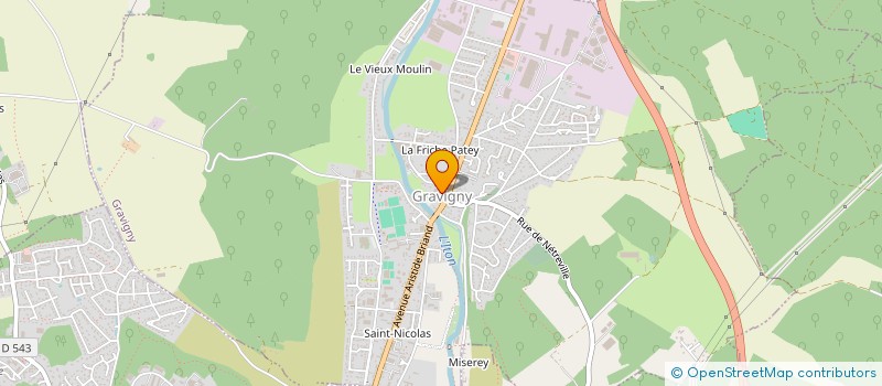 localisation de l'entreprise LA PALETTE GRAVIGNAISE à GRAVIGNY