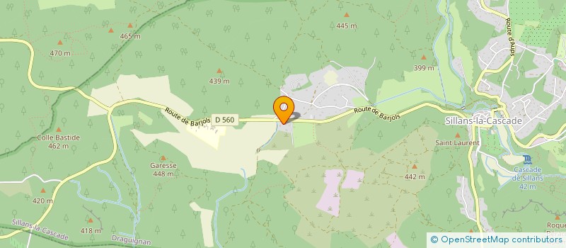 localisation de l'entreprise LA PALETTE JAUNE à SALERNES